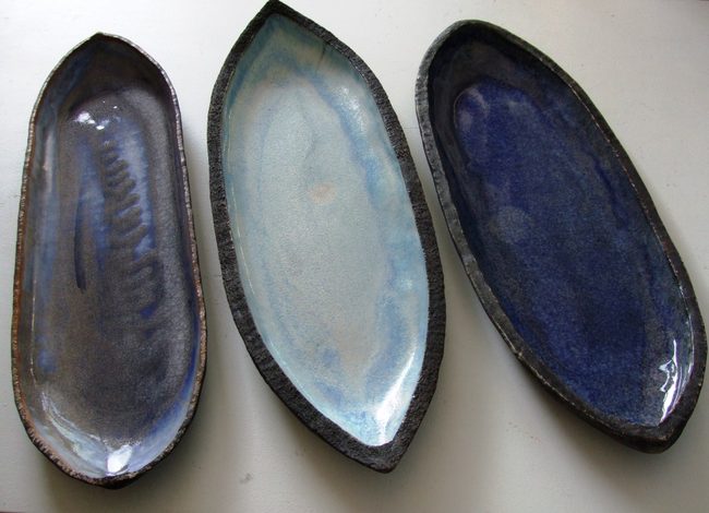 Boote, Steinzeug, je 60 cm